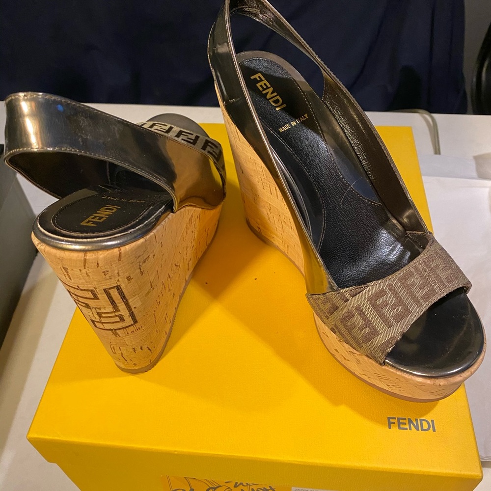 Fendi Classic Wedges